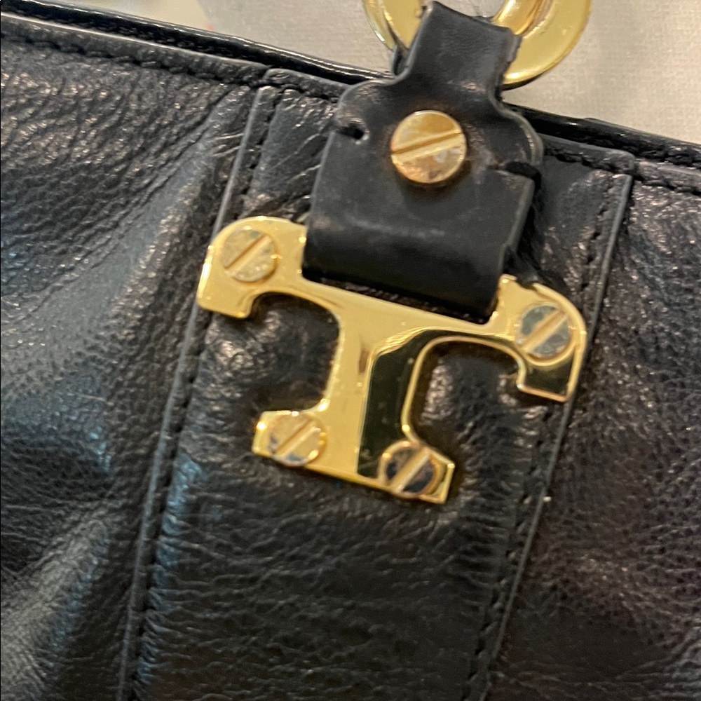 Tory Burch black Leather Tote Bag - Picture 4 of 16